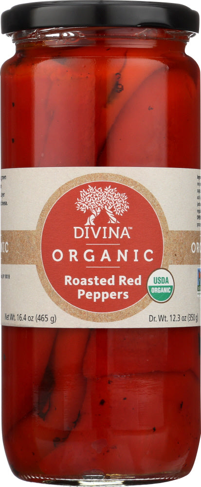 DIVINA: Roasted Red Peppers, 12.3 oz - No Brand For Less