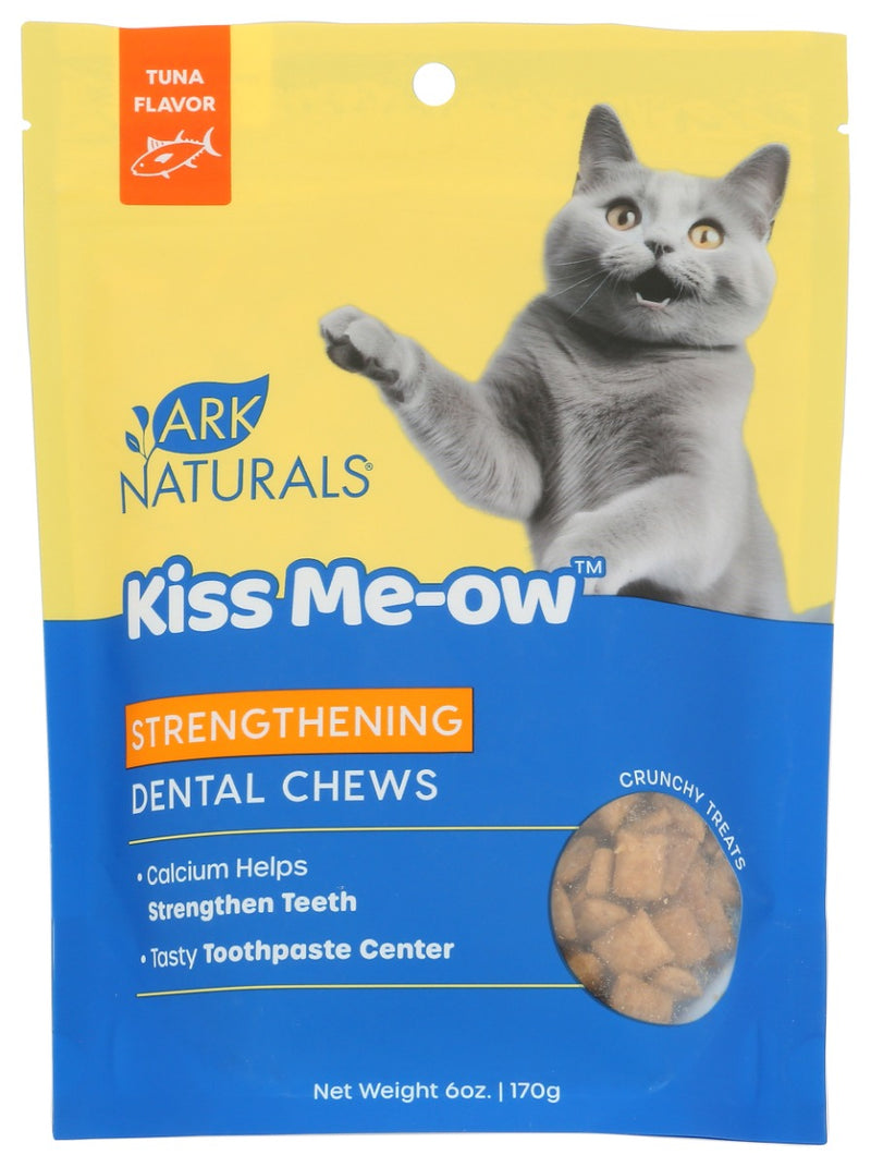 ARK NATURALS: Kiss Me-Ow Strengthening Dental Chews Cat Treat Tuna, 6 oz