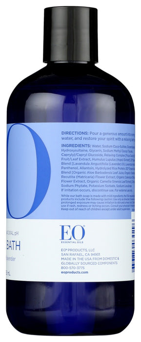 EO: Serenity Bubble Bath French Lavender with Aloe, 12 oz