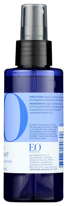 EO PRODUCTS: Organic Deodorant Spray Lavender All Day Fresh, 4 Oz