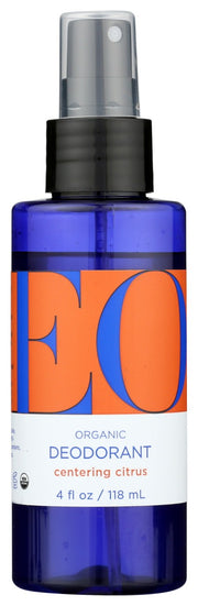 This certified organic deodorant is effective, containing organic Ethanol that eliminates odor at its source. A crisp, refreshing blend of citrus essential oils gives this deodorant its cool scent. Contains no aluminum salts, propylene glycol or zinc salts that can clog pores and toxify the system. Stay fresh, organically. Packaged in a 4oz recycled blue bottle.