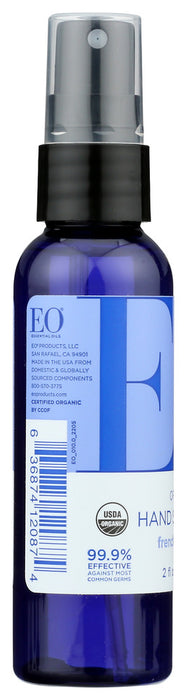 EO PRODUCTS: Hand Sanitizer Spray Organic Lavender, 2 oz