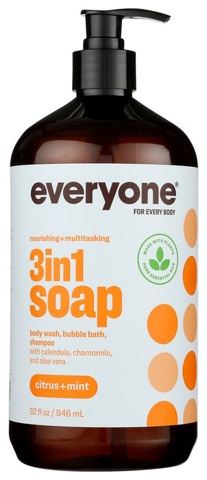 EVERYONE: 3-In-1 Citrus & Mint Soap, 32 oz