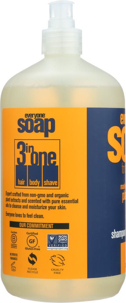 EO PRODUCTS: Everyone for Men 3-in-1 Cedar + Citrus Soap, 32 oz - No Brand For Less 