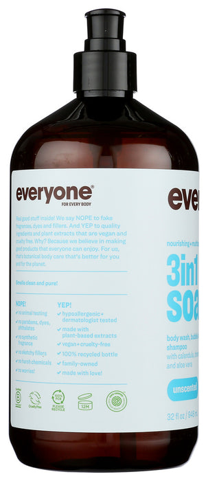 EVERYONE: Soap Liquid Everyone Unscented, 32 oz