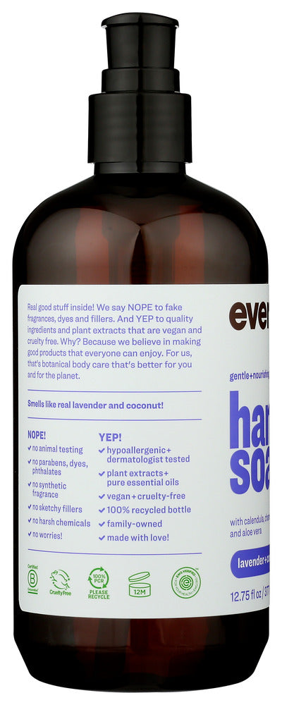 EVERYONE: Lavender + Coconut Hand Soap, 12.75 oz