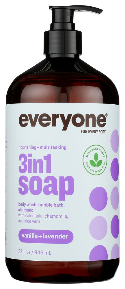 Everyone: Vanilla Lavender 3in1 Soap, 32 fo - No Brand For Less