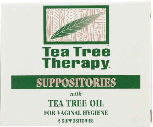 Tea Tree Therapy Suppositories with Tea Tree Oil provide vaginal hygiene.
Each suppository contains approximately 200mg of Tea Tree Oil in a vegetable base.