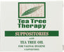 Tea Tree Therapy Suppositories with Tea Tree Oil provide vaginal hygiene.
Each suppository contains approximately 200mg of Tea Tree Oil in a vegetable base.