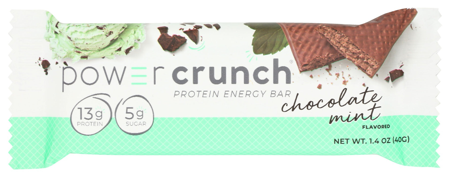 The Power Crunch Original Chocolate Mint Protein Bar is a sinfully delicious play on that famous cookie sold door to door for decades. But this classic waffle cr&egrave;me cookie is carrying a shipment of high-dh hydrolyzed whey protein &ndash; a game changer for protein-energy bars. From the moment you catch the rich mint-chocolate aroma until the last bite, your senses are satisfied to the core while your cells are bathed in super smart protein nutrition.