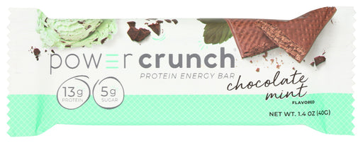 The Power Crunch Original Chocolate Mint Protein Bar is a sinfully delicious play on that famous cookie sold door to door for decades. But this classic waffle cr&egrave;me cookie is carrying a shipment of high-dh hydrolyzed whey protein &ndash; a game changer for protein-energy bars. From the moment you catch the rich mint-chocolate aroma until the last bite, your senses are satisfied to the core while your cells are bathed in super smart protein nutrition.