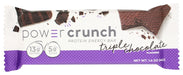 This delicious and iconic crÃ¨me-filled chocolate wafer bar is packed with 13g of super protein featuring High-DH whey hydrolysates, only 5g of sugar, and NO sugar alcohols. Power Crunch Original Triple Chocolate protein bars are an ideal on-the-go snack to satisfy hunger in between meals, as a pre-workout or post-workout protein snack, or if you are simply craving something crunchy and sweet.