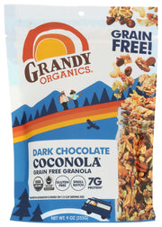 Stop what you're doing and try this grain-free Dark Chocolate Coconola. Made with Fair-Trade coconut chips, seeds, nuts and phenomenal Fair-Trade dark chocolate chips, this is pour-straight-in-your-mouth good. It's paleo-friendly, vegan, gluten free and of course, organic. This is seriously one of those flavors you can enjoy all day long, right through to dessert.