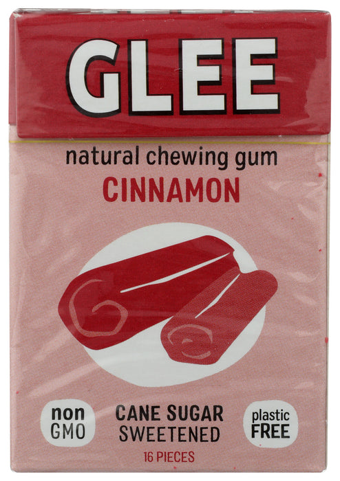 GLEE GUM: All Natural Chewing Gum Cinnamon, 16 pc