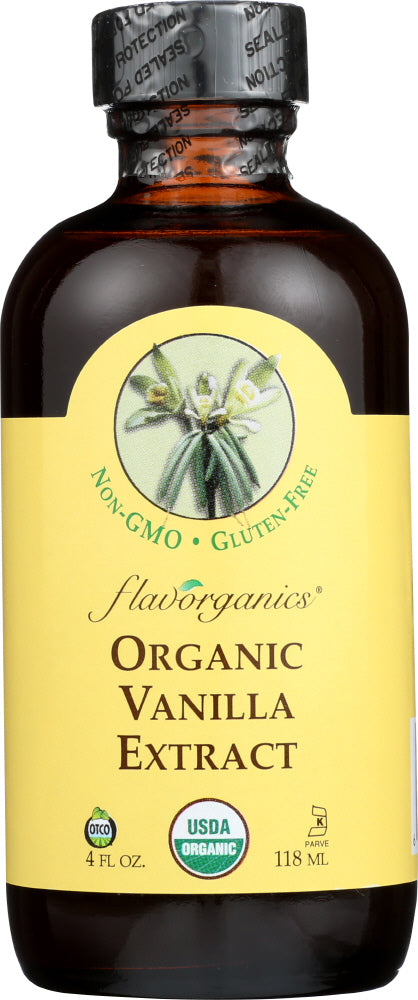 FLAVORGANICS: Extract Vanilla Org, 4 oz - No Brand For Less