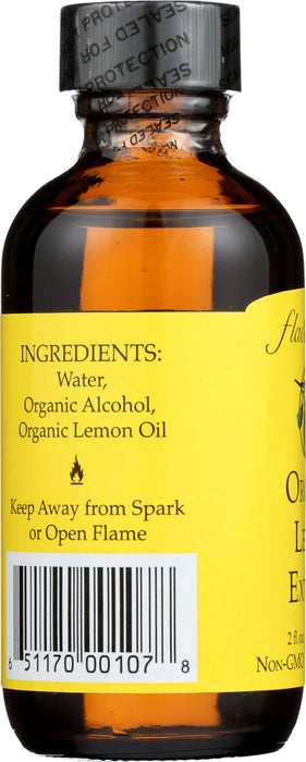FLAVORGANICS: Organic Lemon Extract, 2 oz