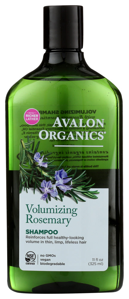 For hair that is thin and limp, a medley of rosemary essential oil, quinoa protein, calendula, aloe and vitamin E thoroughly cleanse while building volume from root to tip.
The result: thick, full body and healthy shine.

NSF/ANSI 305 certified 
No GMOs 
Vegan 
Biodegradable 
No parabens 
No phthalates 
No synthetic fragrances or colors 
No harsh sulfates