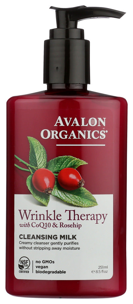 This CLEANSING MILK contains soap-free, botanical cleansers that gently lift away grime without drying or stripping skin.
This product replaces CoQ10 Repair Facial Cleansing Milk. The new and improve formula now contains antioxidant-intensive rosehip oil for added wrinkle-fighting benefits.