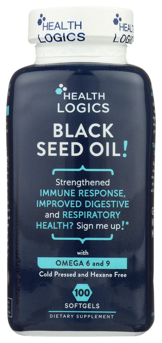 HEALTH LOGICS: Black Cumin Seed Oil, 100 softgels