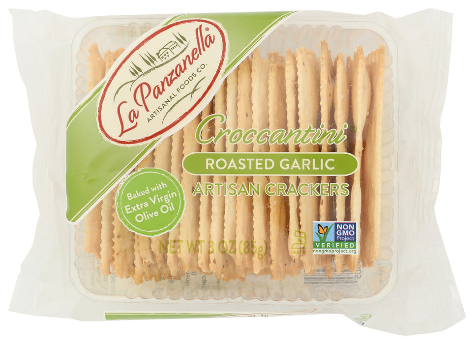 





Our new Mini Roasted Garlic Croccantini®, with their subtle flavor, are reminiscent of freshly baked garlic bread.  With a hint of sea salt these crackers enhance the flavors of aged cheeses, cured meats and Mediterranean spreads.





