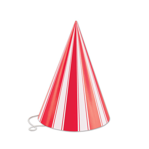 Striped Cone Hat – 6½" by Beistle for Circus Cone Hats