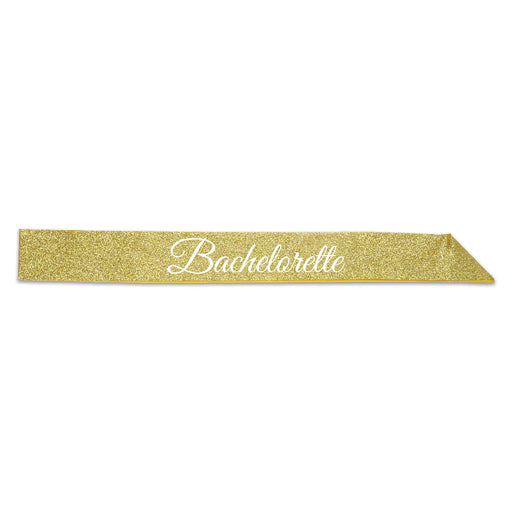 Bachelorette Glittered Sash – 32½" x 3½" – (1/Pkg) by Beistle for Bachelorette Sashes