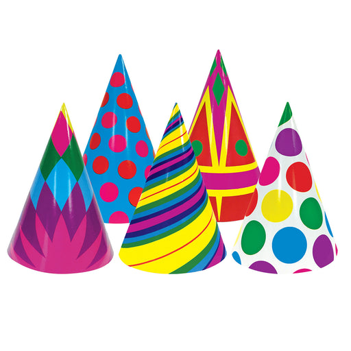 Cone Hats – 6½" by Beistle for General Occasion Cone Hats