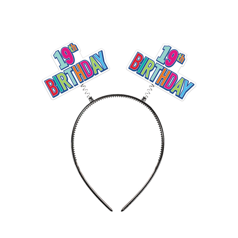 "19th" Birthday Boppers – (1/Card)