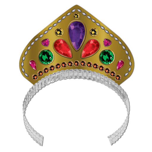 Printed Jeweled Tiara by Beistle for Mardi Gras Printed