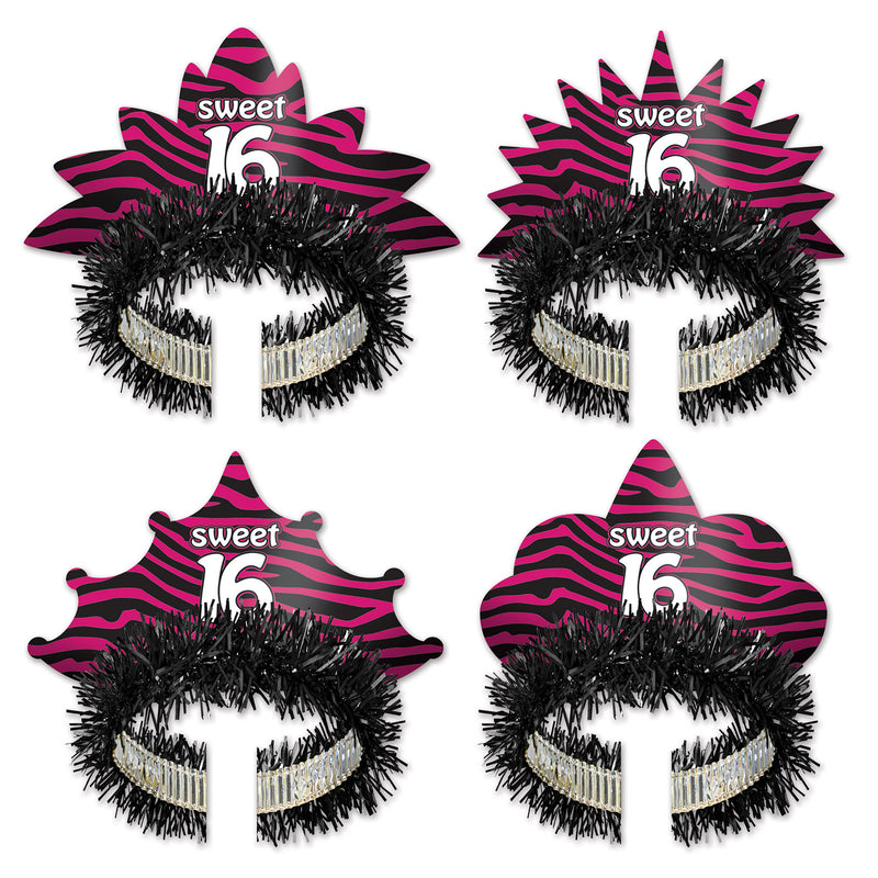 Sweet 16 Tiaras – (2/Pkg) by Beistle for Sweet 16 Fringed