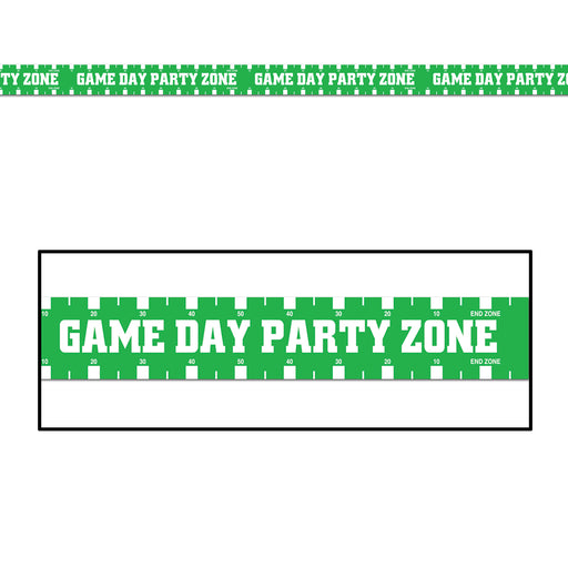 Game Day Party Zone Party Tape – 3" x 20' – (1/Card) by Beistle for Football Poly