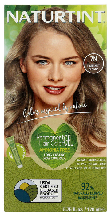 NATURTINT: Permanent Hair Color 7N Hazelnut Blonde, 5.28 oz