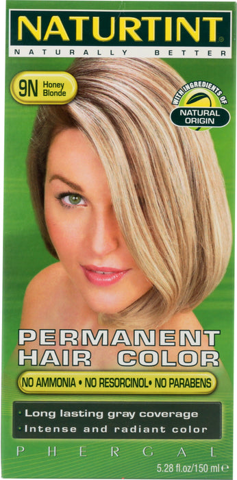 NATURTINT: Permanent Hair Color 9N Honey Blonde, 5.28 oz
