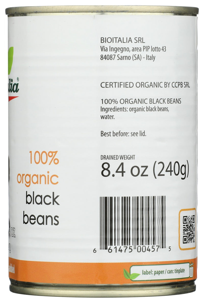 BIOITALIA: Black Beans, 14 oz