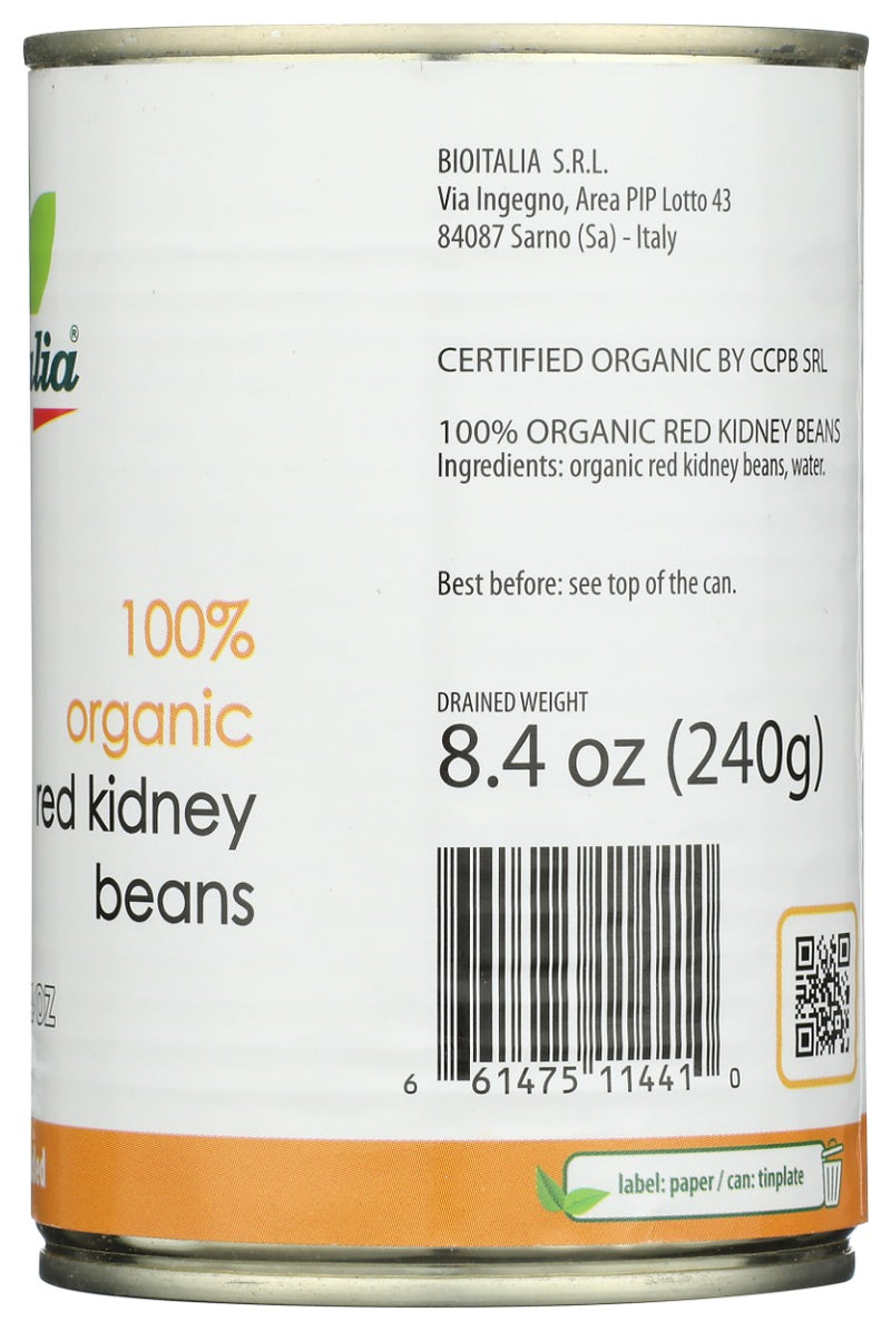 BIOITALIA: Red Kidney Beans, 14 oz