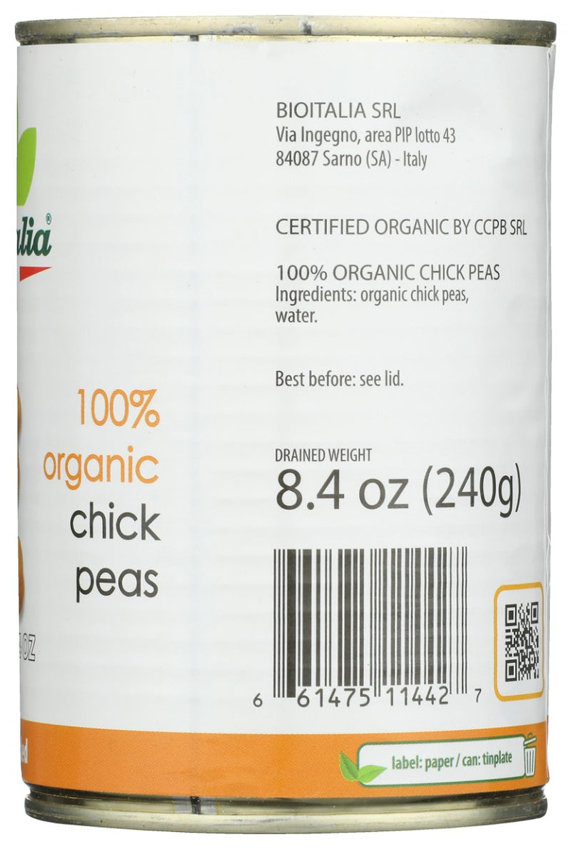BIOITALIA: Chick Peas Bean, 14 oz