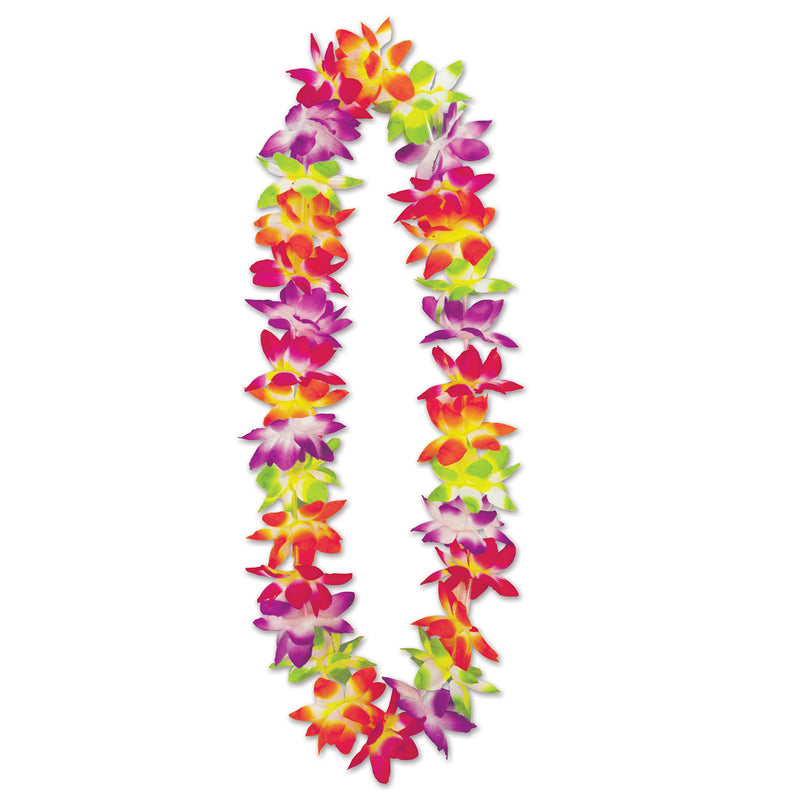 Maui Floral Lei – 36" – (1/Card) by Beistle for Luau Silk 'N Petal Leis