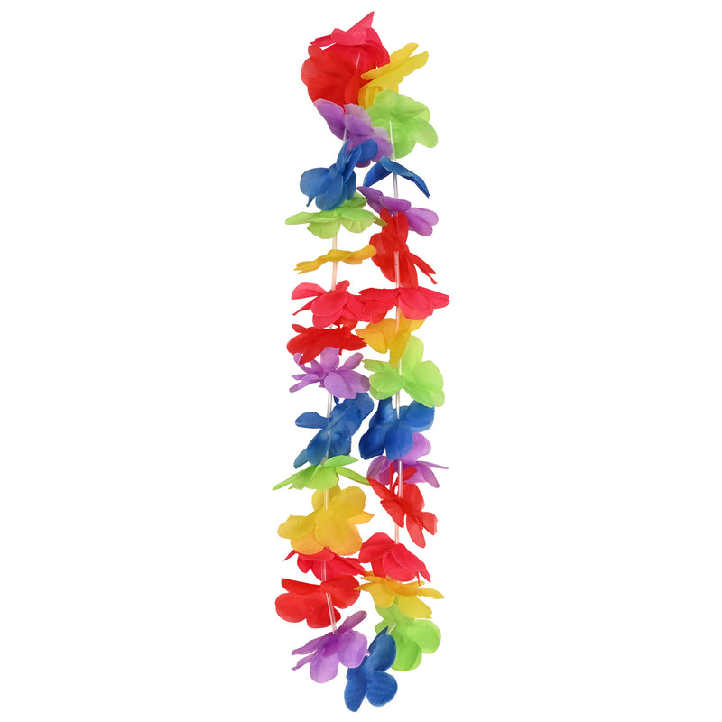 Rainbow Hawaiian Lei – 40" – (1/Card)