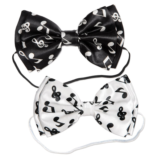 Musical Notes Bow Ties – 3" x 5" – (4/Pkg) by Beistle for Music Ties