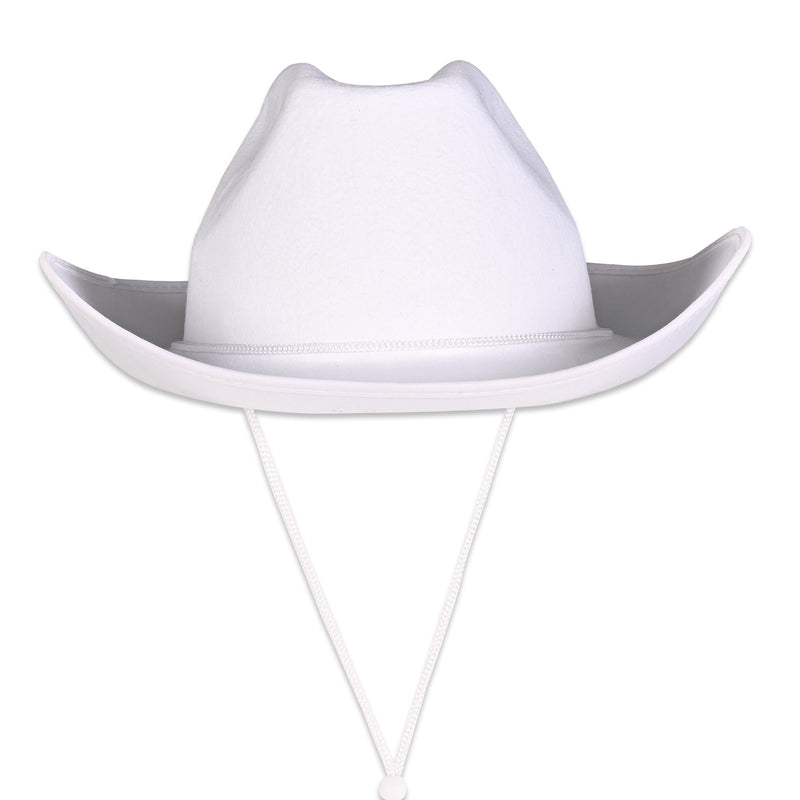 White Felt Cowboy Hat by Beistle for Western Felt