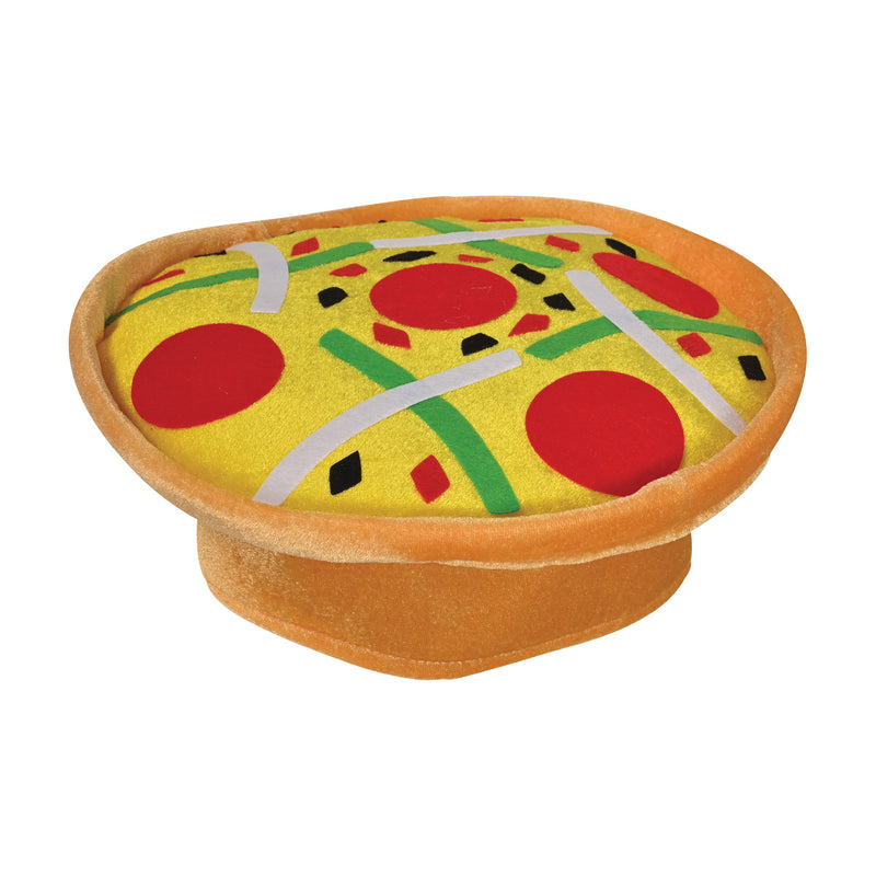Plush Pizza Hat – (1/Card)