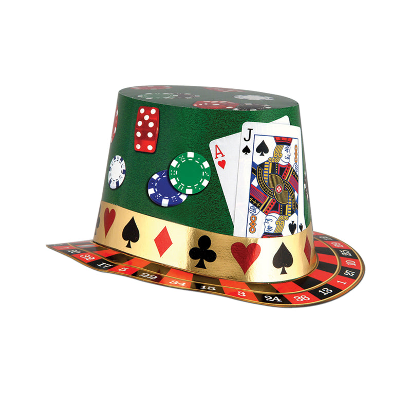 Casino Night Hi-Hat by Beistle for Casino Paper