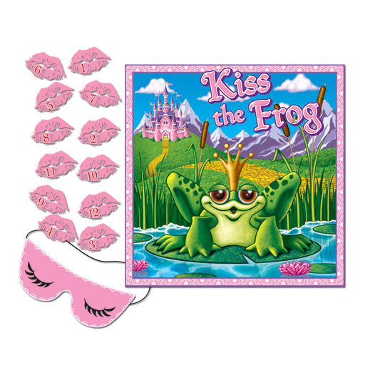 Kiss The Frog Party Game – 18½" x 18½" – (1/Pkg) by Beistle for Princess Games