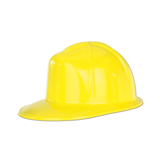 Yellow Plastic Construction Helmet by Beistle for Construction Plastic