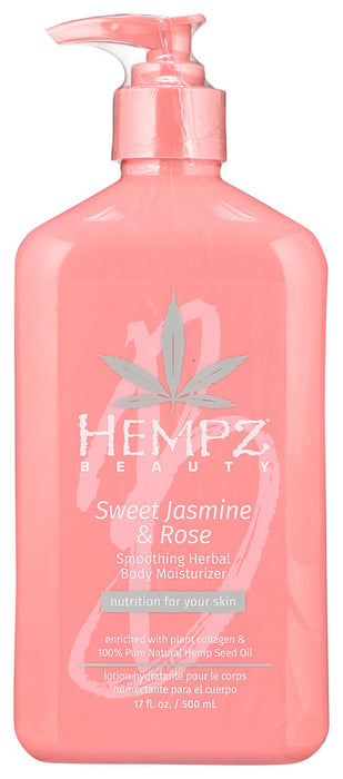 HEMPZ: Sweet Jasmine & Rose Soothing Herbal Body Moisturizer, 17 fo