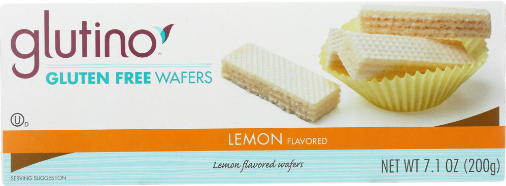 GLUTINO: Free Wafer Cookies Lemon, 7.10 oz