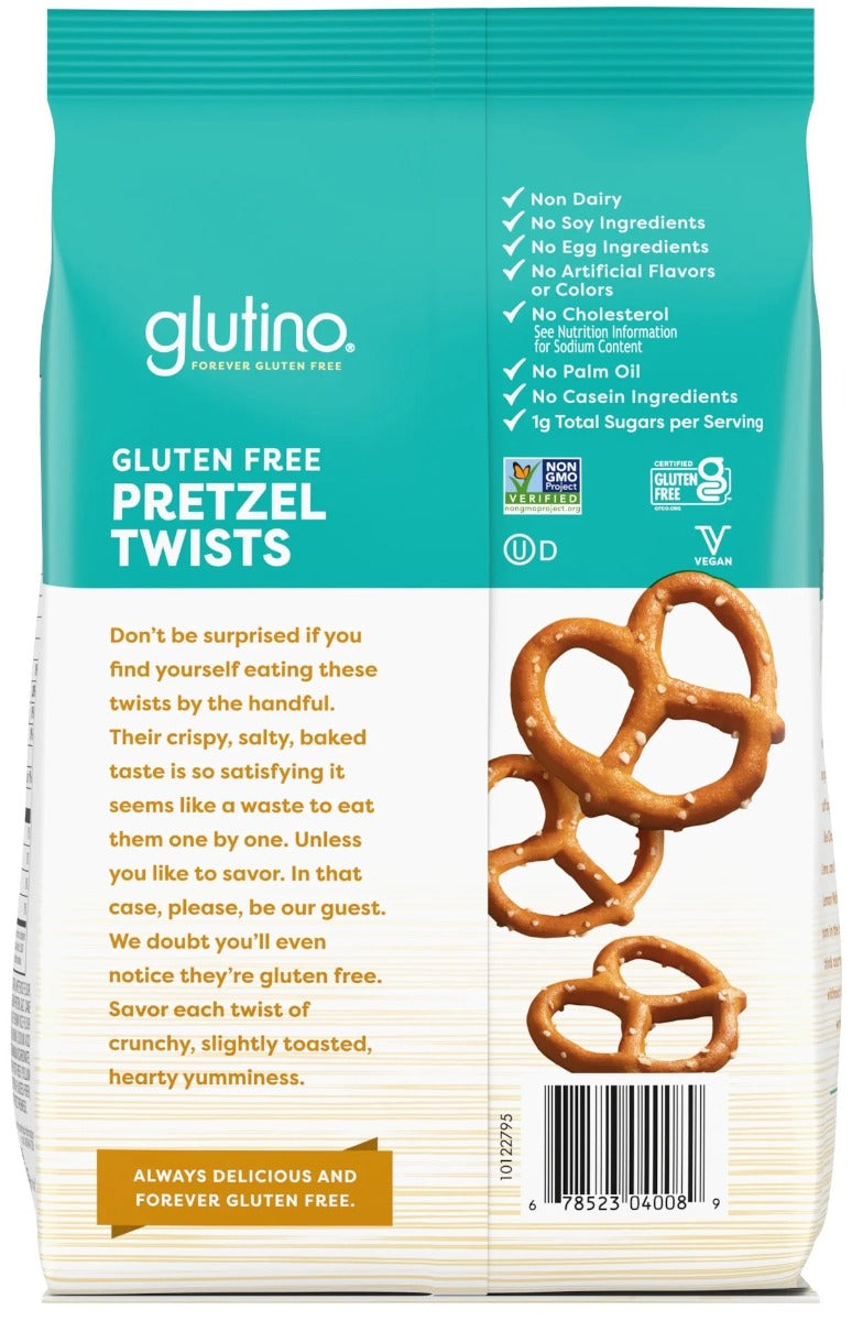 GLUTINO: Gluten Free Pretzel Twists, 8 oz