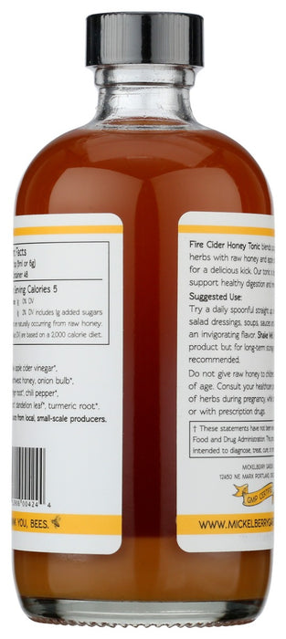 MICKELBERRY GARDENS: Tonic Fire Cider Honey, 8 fo