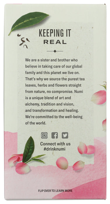 NUMI TEAS: Organic White Tea White Rose, 16 bg