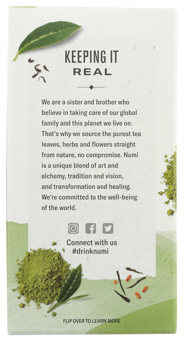 NUMI TEAS: Matcha Toasted Rice Green Tea, 18 bg